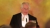 King Charles III attends a state banquet held by Frank-Walter Steinmeier at the Bellevue Palace in Berlin on March 29.