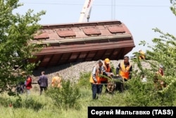 Крушение товарного поезда на участке железной дороги Симферополь — Севастополь, 18 мая 2023 года