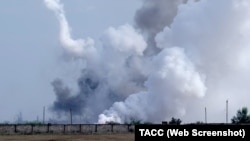 Детонация на складе боеприпасов, фото иллюстративное