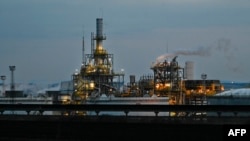 Bulgaria's sole oil refinery, Russian-owned Lukoil Neftochim Burgas, near the city of Burgas on the Black Sea coast. 