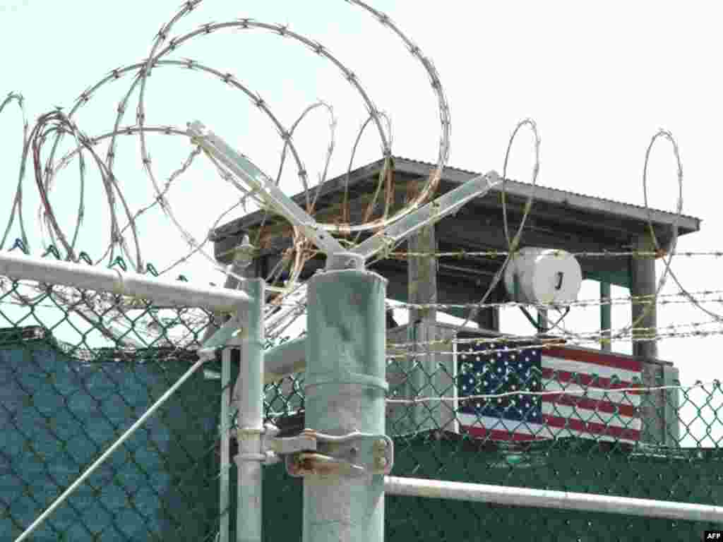 A watch tower at Guantanamo Bay