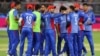 The Afghan cricket team at the T20 World Cup in Australia in October 2022.