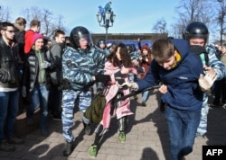 Задержания участников протестов в Москве 26 марта 2017 года