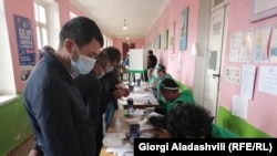 Voting in Georgia's Kakheti region on October 31