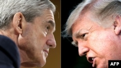 U.S. Special Counsel Robert Mueller (left) and U.S. President Donald Trump (composite file photo)