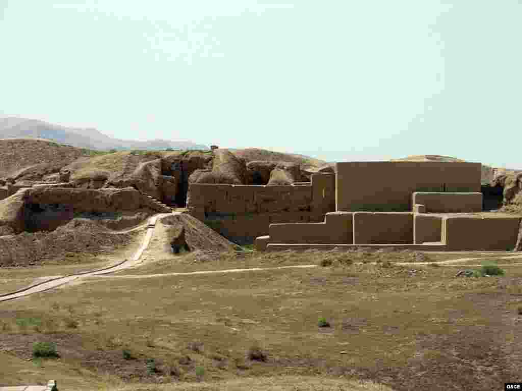 The remains of the ancient city of Nisa, the capital of the ancient Parthian Empire, near Ashgabat