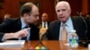 Vladimir Kara-Murza (left) and Senator John McCain on Capitol Hill in March 2017