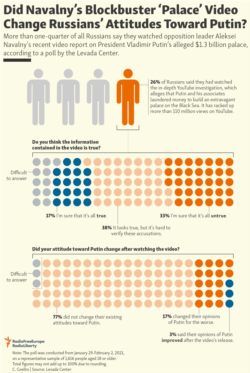 Infographic - Did Navalny’s Blockbuster ‘Palace’ Video Change Russians’ Attitudes Toward Putin?