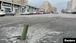 The aftermath of a military strike on Belgorod on March 17