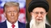 US President Donald Trump (left) wrote to Iranian Supreme Leader Ayatollah Ali Khamenei once before in 2019, but receive no response.