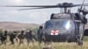 U.S. and Georgian soldiers take part in a joint military exercise at Georgia's Vaziani base in July.