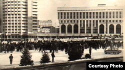 The 1986 protests in central Almaty, on what was then called New Square, attracted thousands of students and young people.