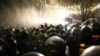 GEORGIA -- Police use water cannons against demonstrators gathering at the Georgian parliament building in Tbilisi, November 26, 2019