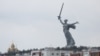 The Motherland Calls statue in Volgograd (formerly Stalingrad) 