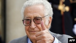 The new international peace envoy to Syria, Lakhdar Brahimi