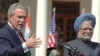 Bush, with Indian Prime Minister Manmohan Singh (right) in New Delhi on March 2