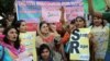 Pakistani women activists protesting the rape of a 5-year-old girl in Lahore this month. 