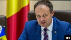 Moldovan parliament speaker Andrian Candu (file photo)