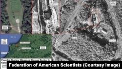 The Federation of American Scientists say a buried nuclear weapons storage bunker in the Kaliningrad district has been under major renovation since mid-2016.