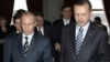 Putin with Turkey's Prime Minister Recep Tayyib Erdogan in Istanbul