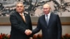 Hungarian Prime Minister Viktor Orban met with Russian President Vladimir Putin on the sidelines of the Third Belt and Road Forum in Beijing on October 17.