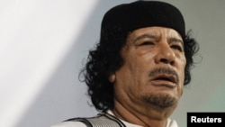 Libyan leader Muammar Qaddafi (file photo)