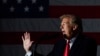 U.S. President Donald Trump speaking at an election rally in Illinois.