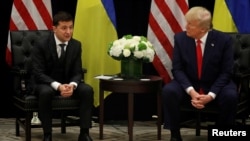 Встреча президента Украины Владимира Зеленского и президента США Дональда Трампа