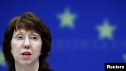 EU High Representative for Foreign Affairs and Security Catherine Ashton took the opportunity to condemn the recent violence in the Middle East.