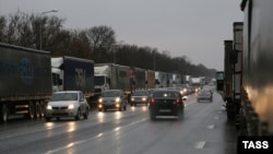 Протест дальнобойщиков в Белгороде