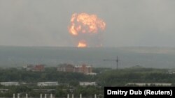 Huge Explosions Rock Russian Ammo Dump