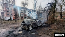 The aftermath of a Russian missile strike in Kryviy Rih, Ukraine, on March 12.