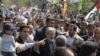 Opposition leader Mir Hossein Musavi at a rally in Tehran on September 18