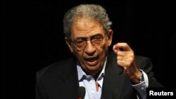 Egyptian presidential candidate Amr Moussa took part in the historic presidential debate watched by millions of Egyptians.