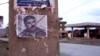 A defaced poster of former Afghan warlord Abdul Rashid Dostum posted in Kabul last year.