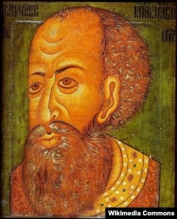 Первый Московский царь Иван IV Грозный (1530–1584). Парсуна конца XVI–начала XVII века, так называемый «Копенгагенский портрет» Ивана Грозного