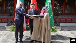 Iran and Saudi Arabia restored diplomatic relations following a Chinese-brokered agreement in March 2023.