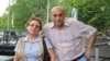 Azerbaijani rights activtists Leyla Yunus (right) and Arif Yunus (file photo)